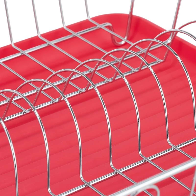 Égouttoir Avec Panier à Couverts Rouge – Image 7