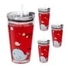 4x Verres Pour Enfant Motif De Baleine