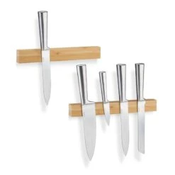 2x Bandes Aimantées En Bambou 30 Cm