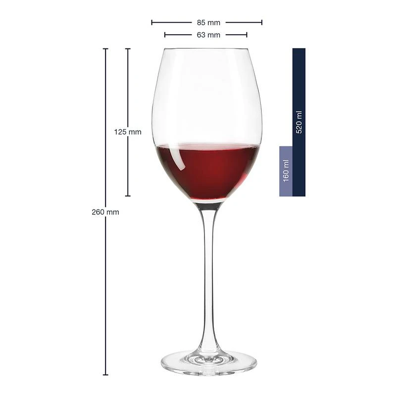 Leonardo Verres à Vin Cheers II (lot De 6) – Image 7