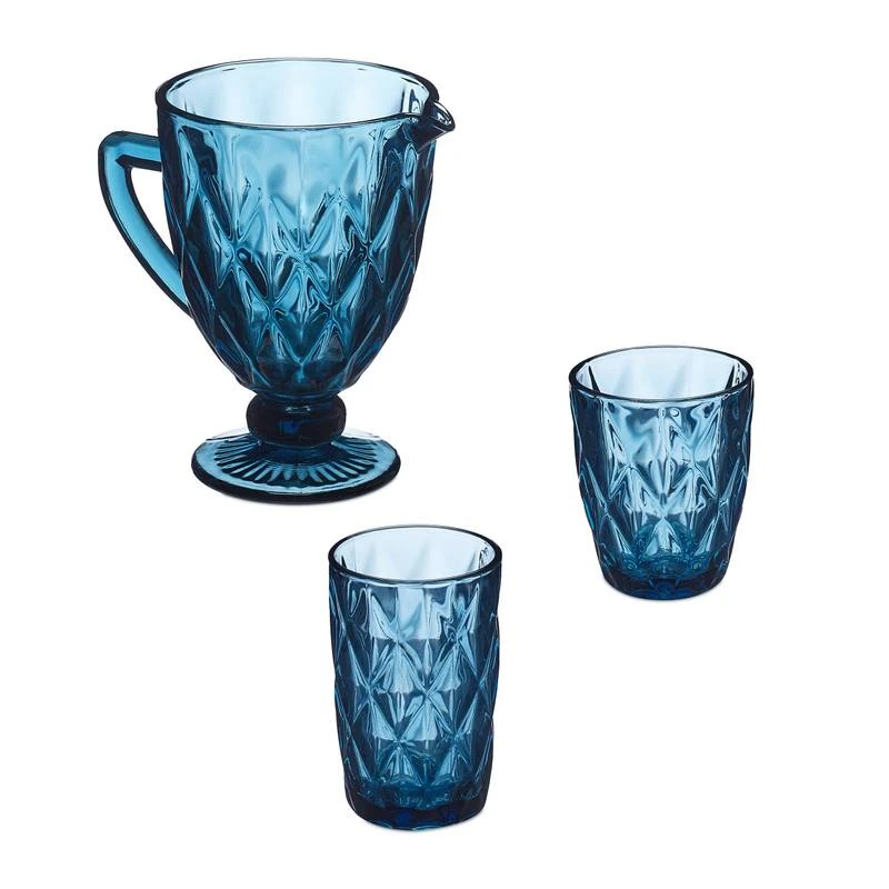 Lot De 7 Verres Bleus – Image 6