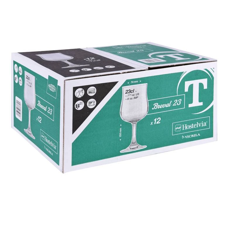 Verres à Pied Trempés Breval X12 – Image 3