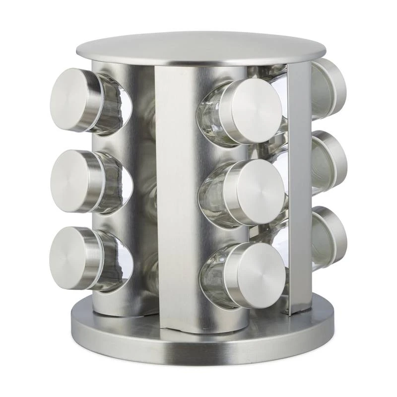 Étagère à Épices Set 12 Pièces Inox