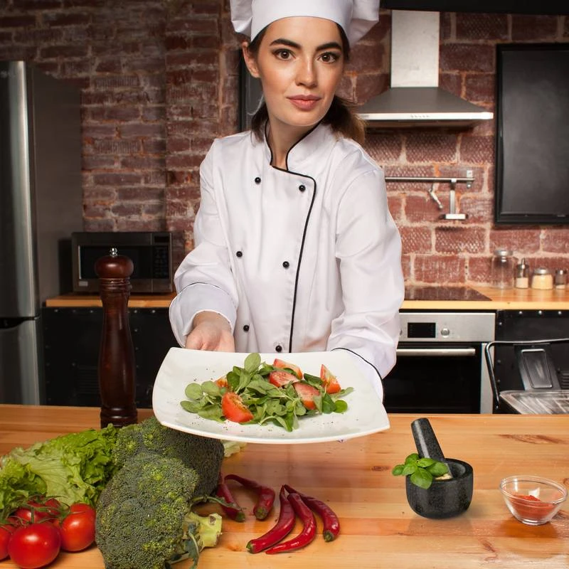 Petit Mortier En Granit Avec Pilon – Image 2