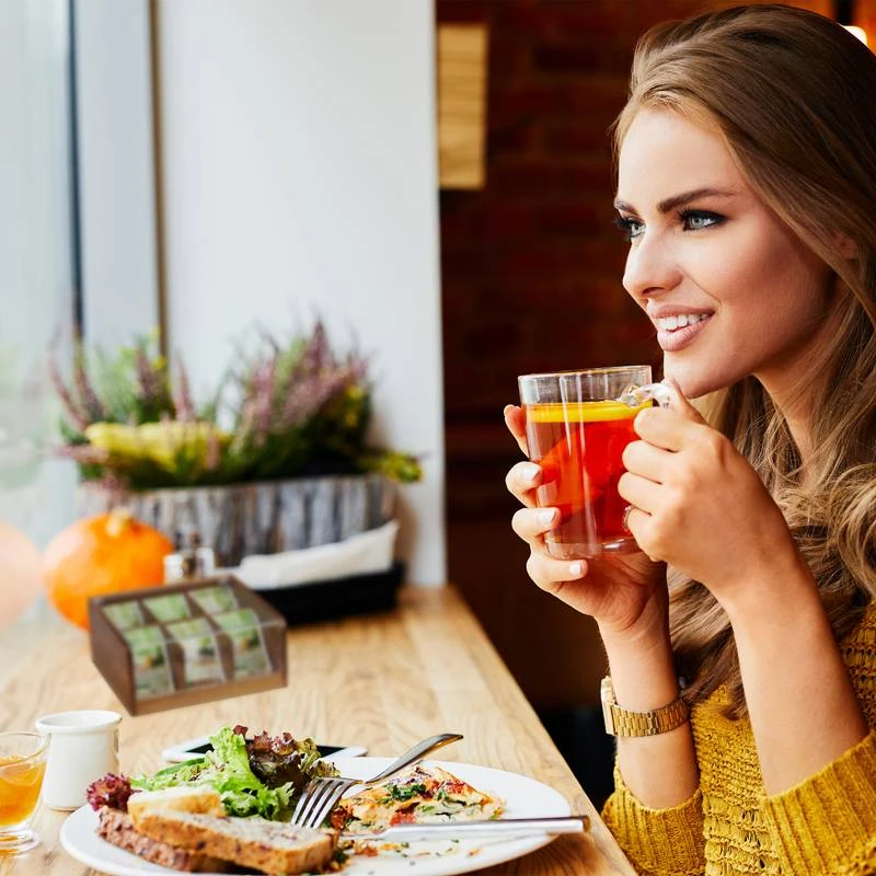 Boîte à Thé Bois Acacia – Image 4