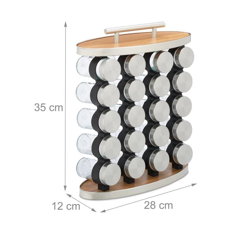 Lot De 20 Pots à épices Avec Support – Image 9