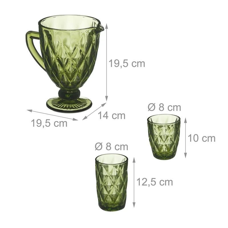 Lot De 7 Verres Verts – Image 9