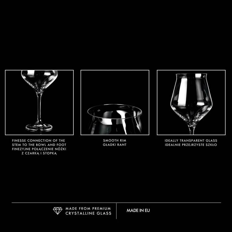 Krosno Avant-Garde Verres Tulipe à Bière – Image 4