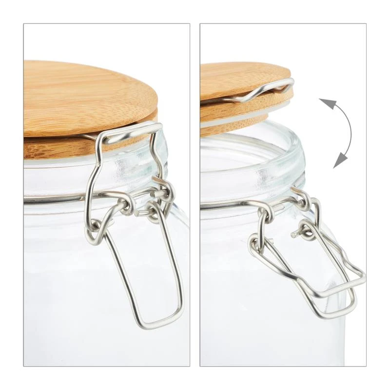 15x Bocaux En Verre Fermeture à Agrafes – Image 6