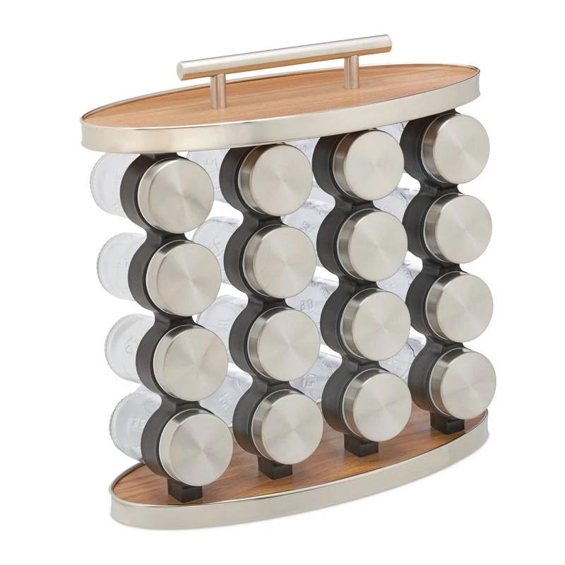 Lot De 16 Pots à épices Avec Support