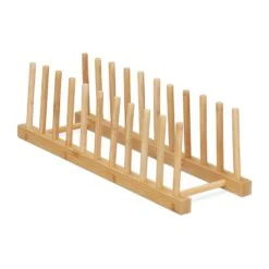 Égouttoir à Assiettes En Bambou