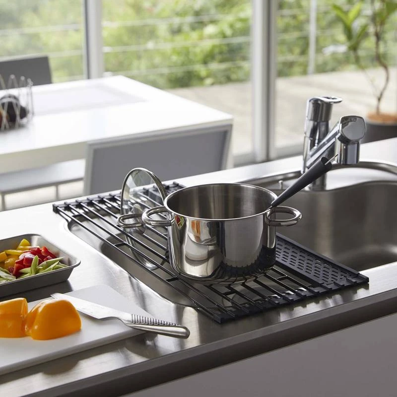 Yamazaki Egouttoir Pliable En Métal Et Silicone D – Image 4