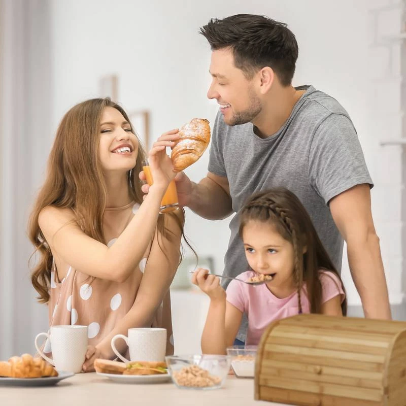 Boîte à Pain Tiroir Couteau Bambou – Image 3