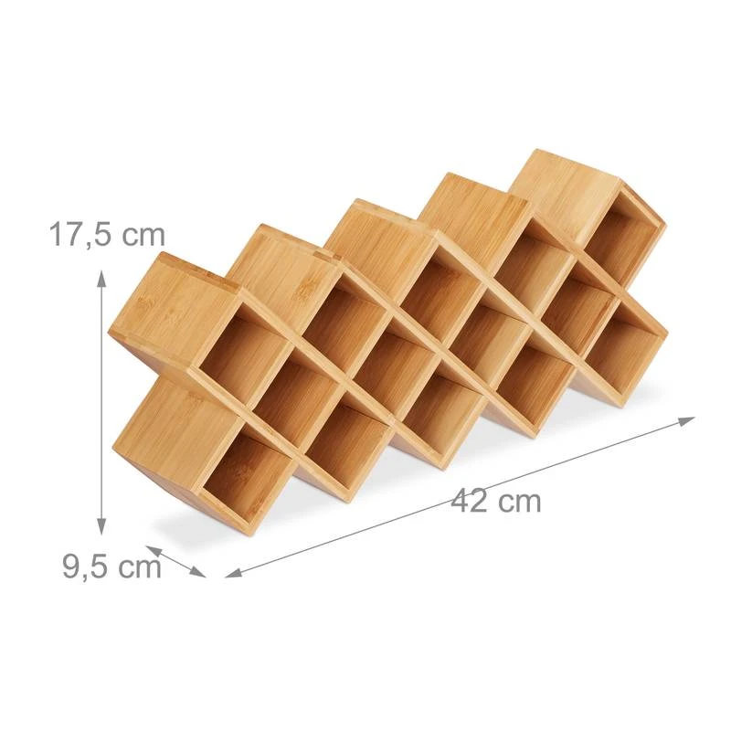 Etagère à épices En Bambou Avec 18 Pots – Image 10