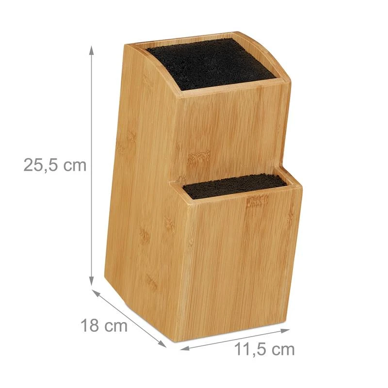 Bloc à Couteaux à 2 Niveaux En Bambou – Image 10