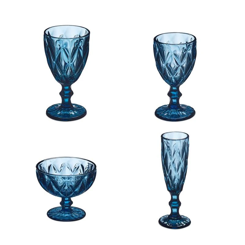 Lot De 7 Verres Bleus – Image 5