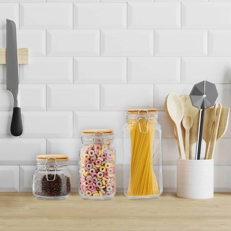 15x Bocaux En Verre Fermeture à Agrafes – Image 2