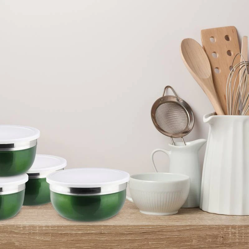 Bol Mélangeur Couvercle Lot 4 Saladiers – Image 3