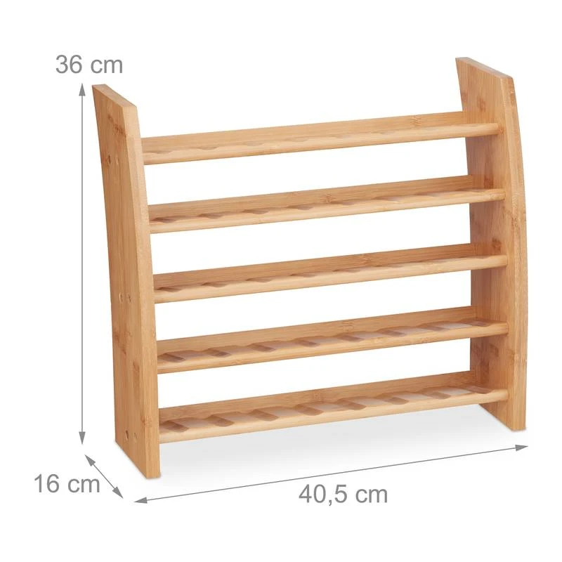 Étagère à épices En Bambou 5 étages – Image 10