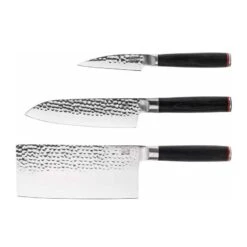 Set Asiatique 3 Couteaux Pakka