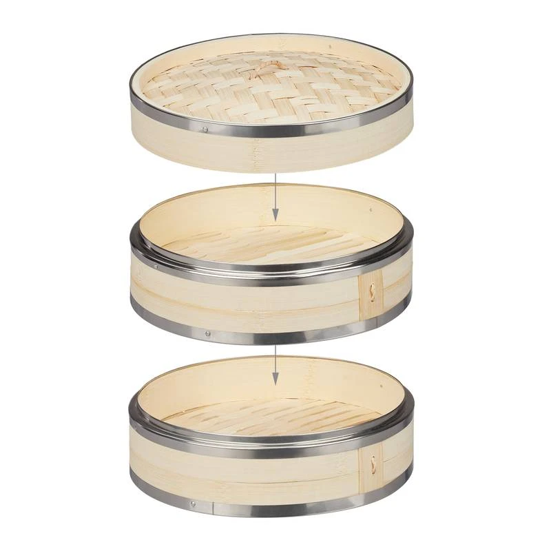 Cuiseur Vapeur Bambou 2 Niveaux – Image 6