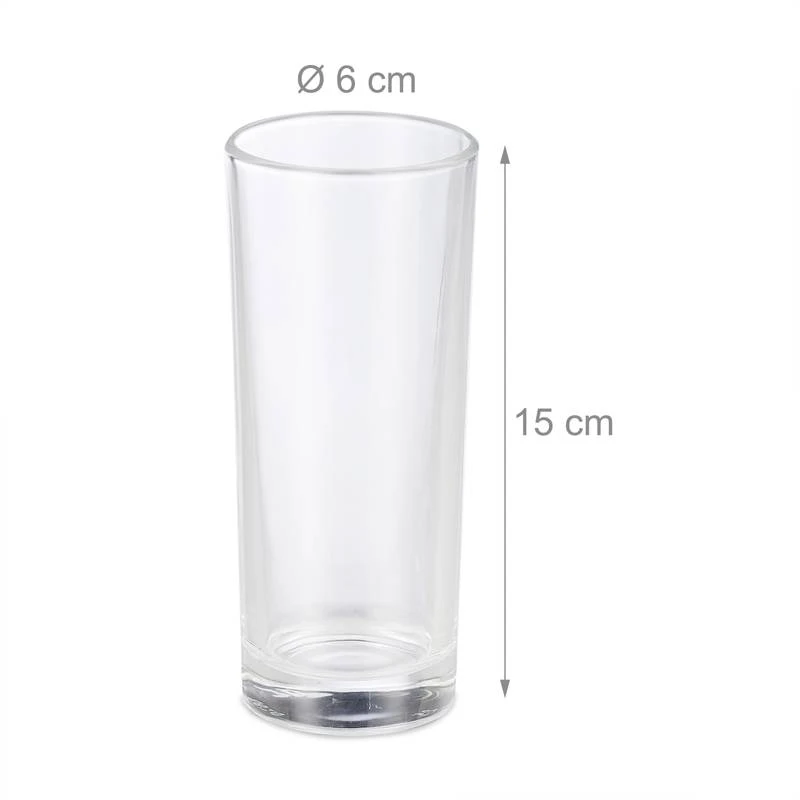 Verres à Cocktails En Verre Lot De 24 – Image 8