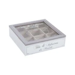 Boite à Thé En Bois Compartimentée