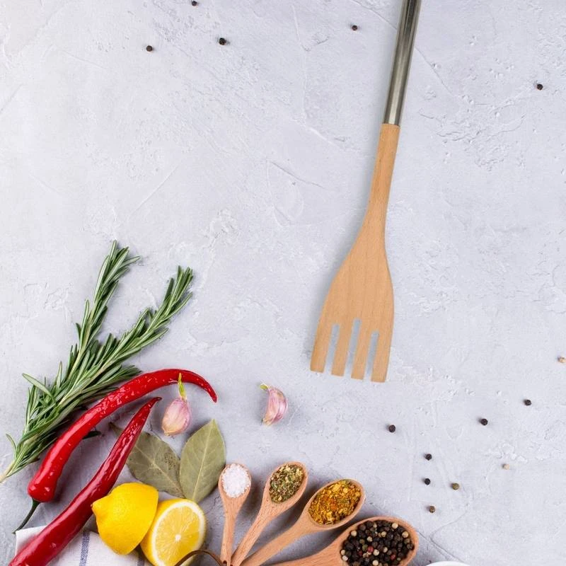 Spatule De Cuisine Ajourée Avec Manche – Image 2