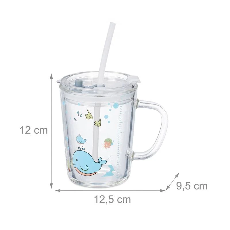 2x Verres Pour Enfant Motif De Baleine – Image 10