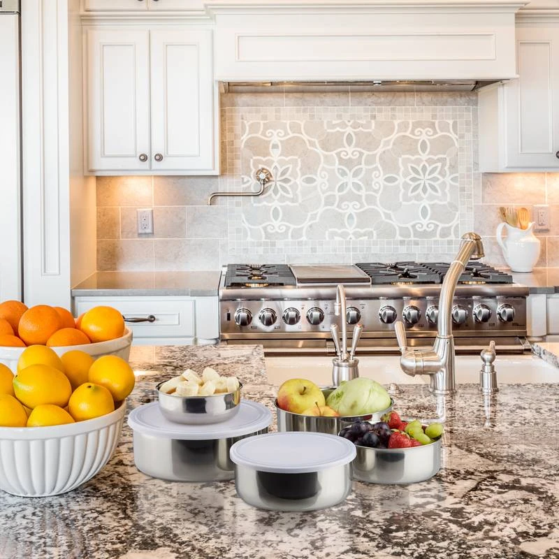 Bol Mélangeur Saladier Lot De 5 En Inox – Image 4