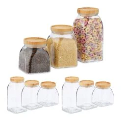 Bocaux En Verre Lot De 9