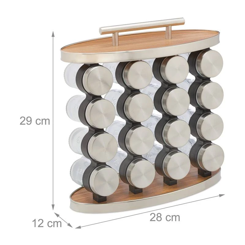 Lot De 16 Pots à épices Avec Support – Image 9