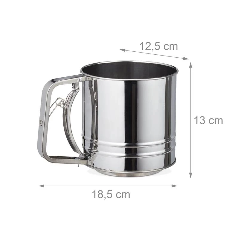 2x Tamis Pour Farine Manuels Acier Inox – Image 10