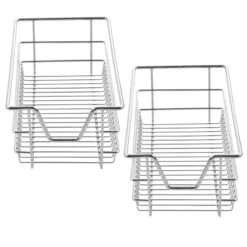 2 Paniers Tiroirs Glissière Télescopique