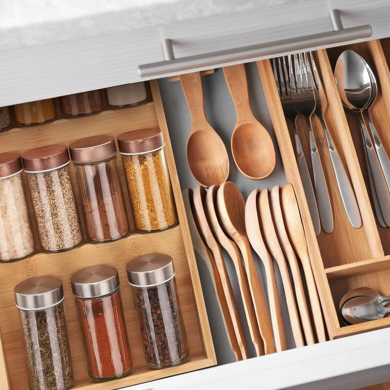 Etagère à épices En Bambou En Escalier – Image 2