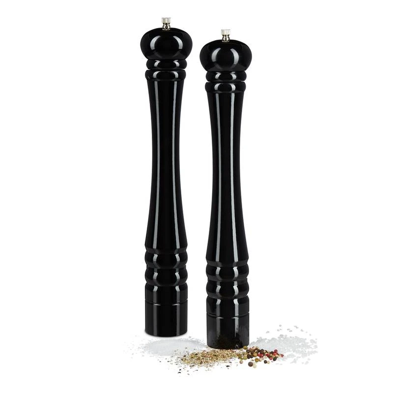 Lot De 2 Moulins Ă Poivre En Bois