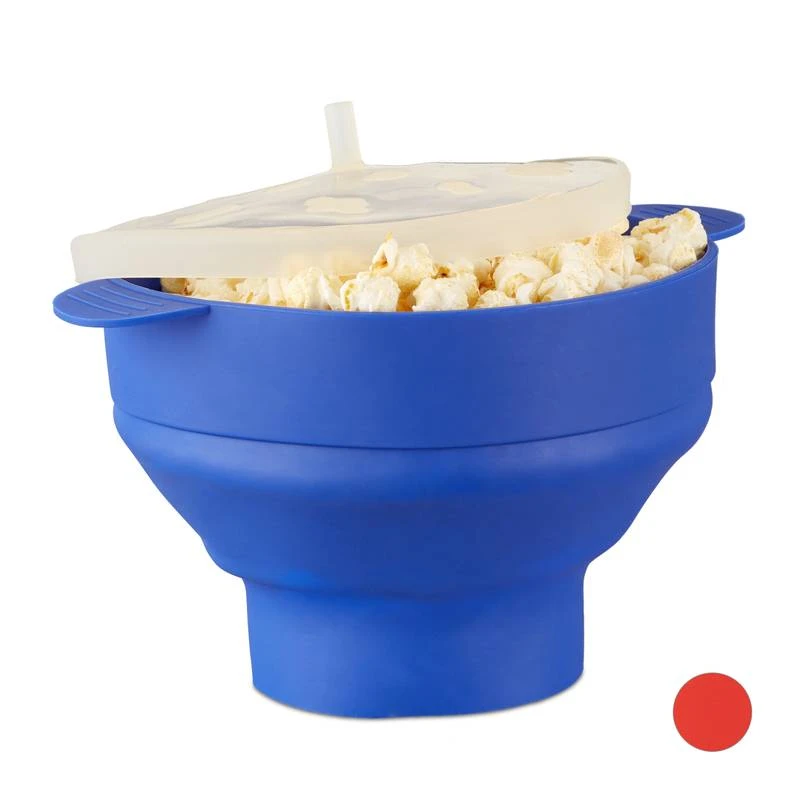 Bol Ă Pop-corn Micro-ondes Bleu