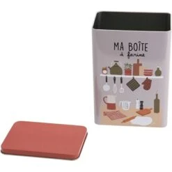 Amadeus Boîte à Farine En Métal Avec Imprimés