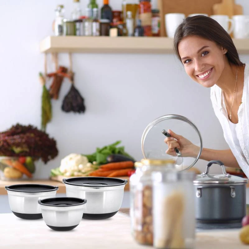 Lot De 3 Bols En Acier Inoxydable – Image 5