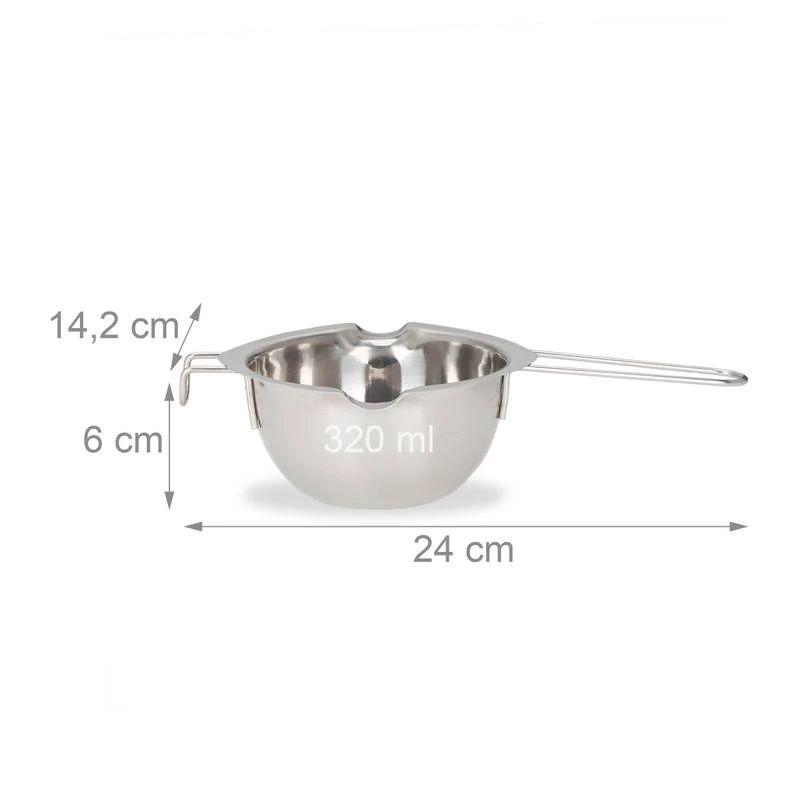 2x Récipients Bain Marie Casserole Inox – Image 6