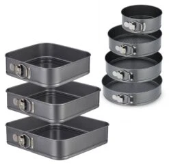 Lot Moules à Charnière Ronds Et Carrés