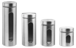 Lot 4 Bocaux De Conservation En Inox