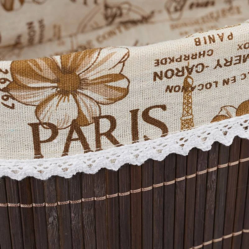 Corbeille De Pain En Bambou Marron – Image 9