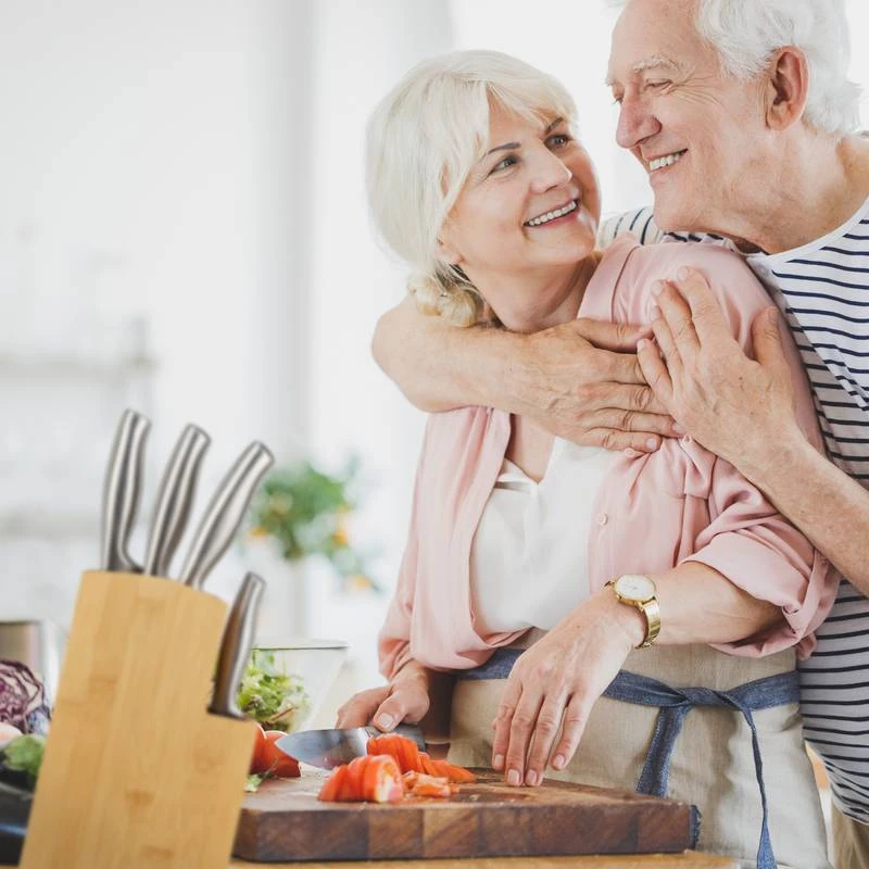 Bloc à Couteaux à 2 Niveaux En Bambou – Image 4