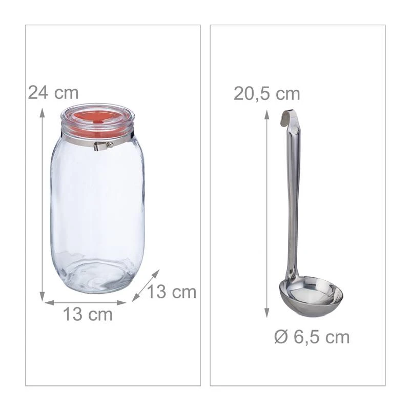 Bocal En Verre 2 Litres – Image 9