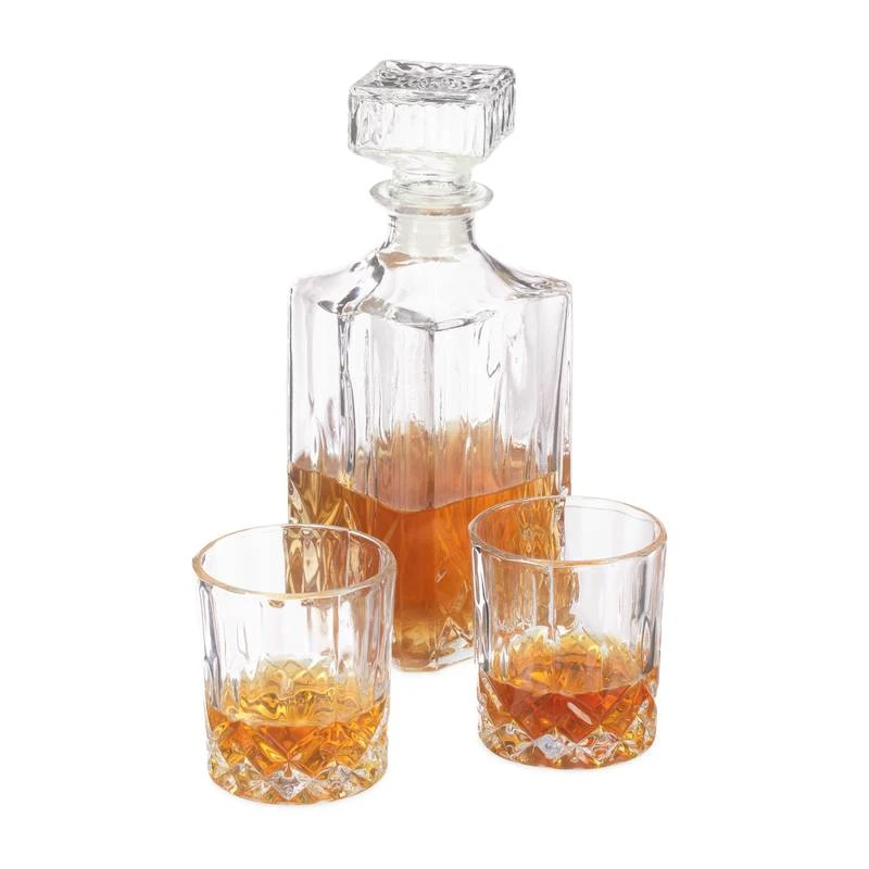 Ensemble Whisky Carafe Et Verres