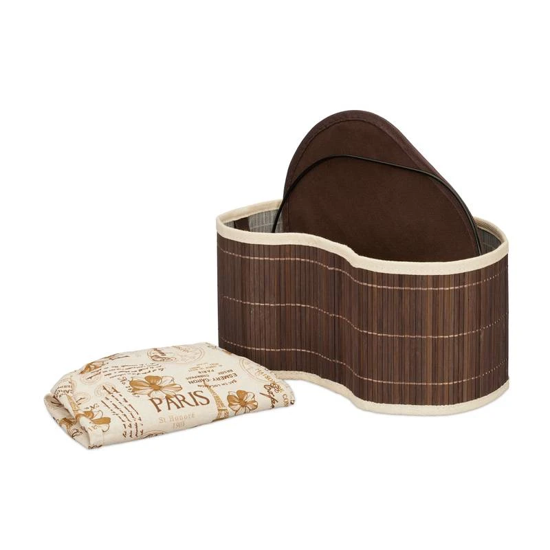 Corbeille De Pain En Bambou Marron – Image 7